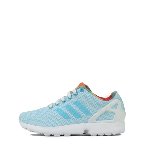 Men's adidas light grey zx flux weave outlet trainers