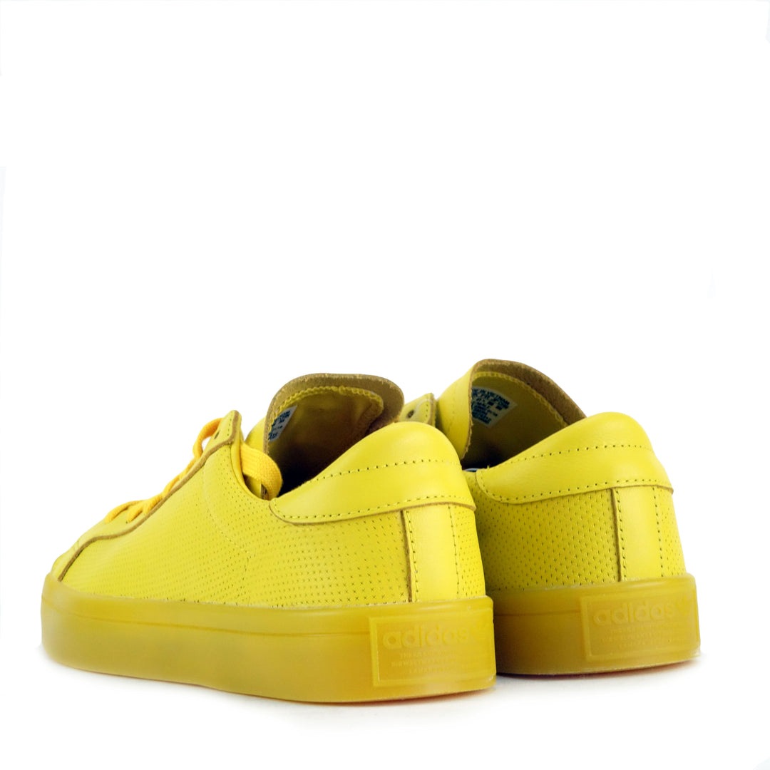 Adidas court vantage yellow best sale