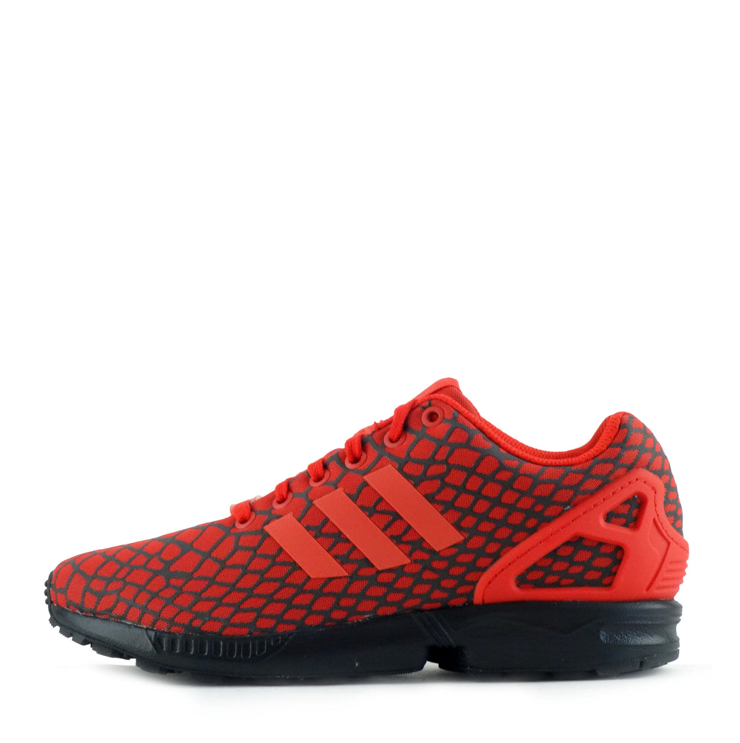 Zx flux black and fashion red