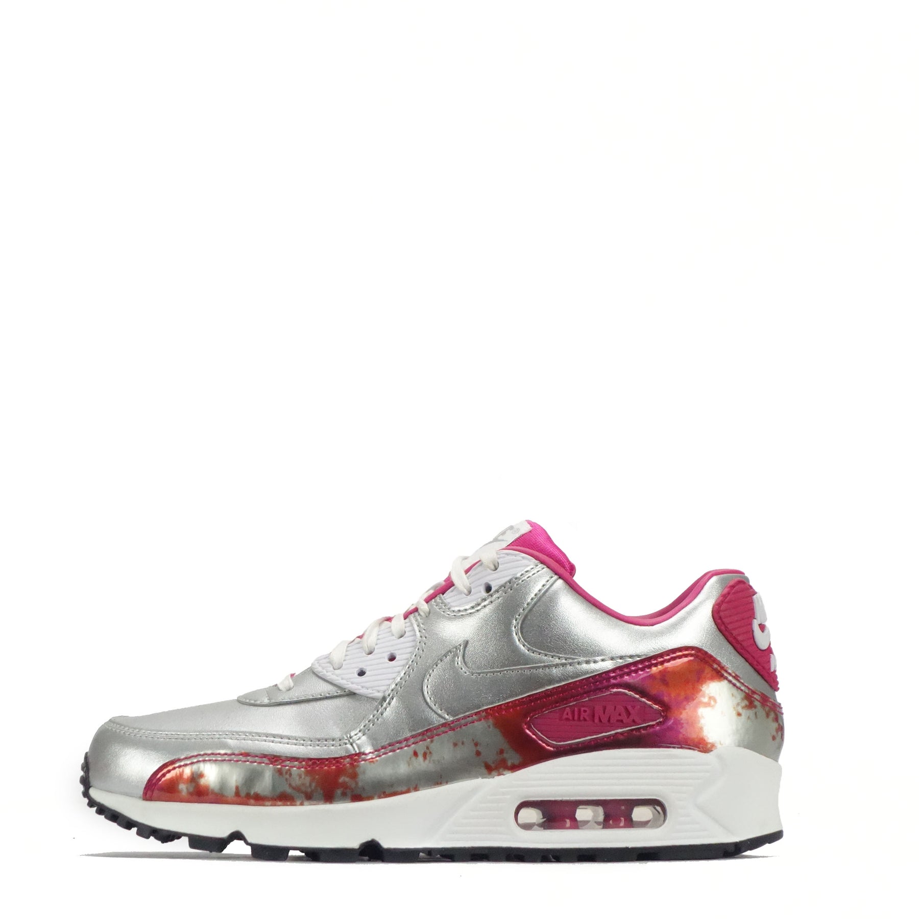 Pink and silver nike air max online