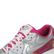 Nike Air Max 90 Premium QS Women's Trainers, Silver/Pink